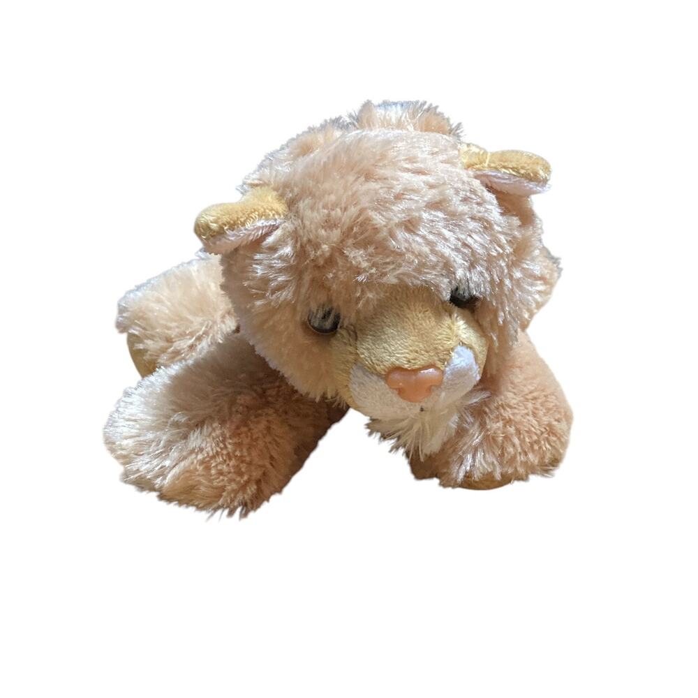 Aurora LION CUB Plush baby stuffed animal‎ Light Brown Peach Nose